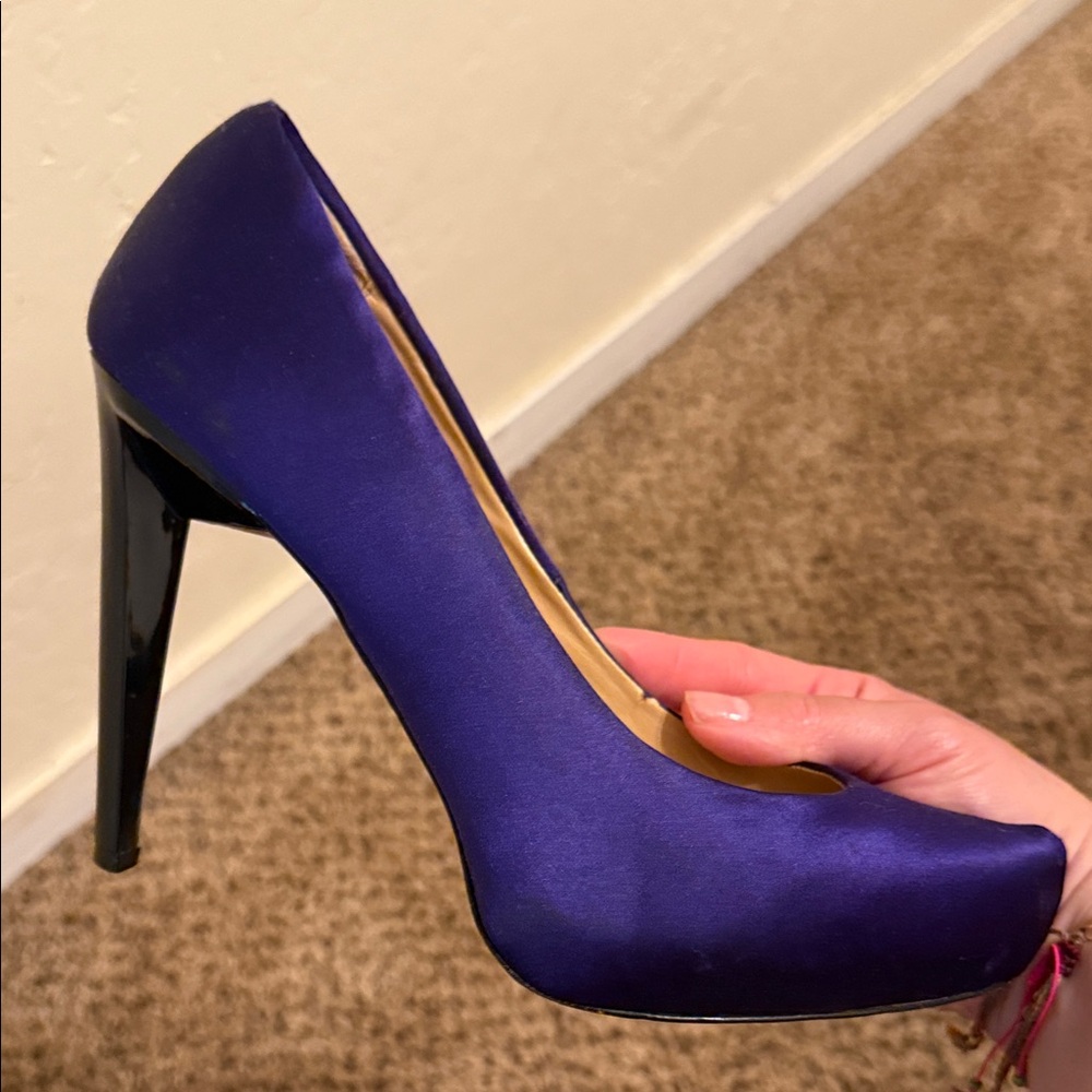BCBGeneration Deep Purple Heels
